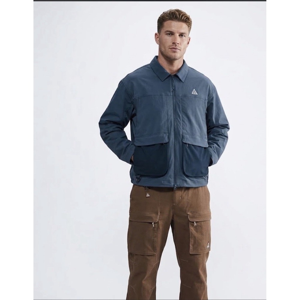 Men's Nike ACG "Smith Summit" UV Repel Jacket Navy Blue HV0598-437 Size M
